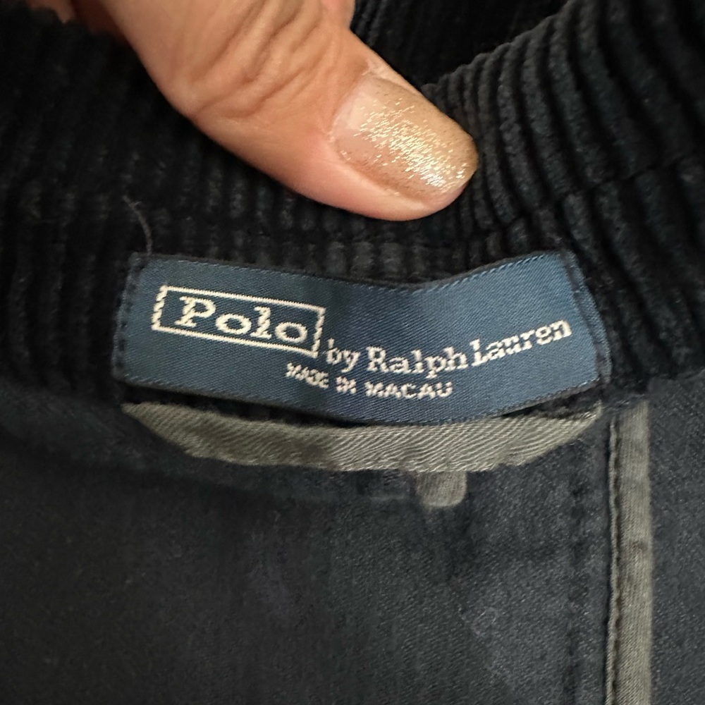 Men’s Polo Ralph Lauren Corduroy three button blazer vintage. 90s. Size 2xB Navy - Picture 6 of 15